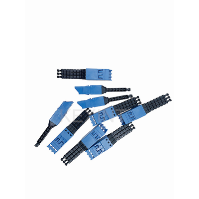 KEXINT ELiMENT MDC 3 Port Adapter Single Mode Blu Con 3 tappi per la polvere Corrispondenza MDC Patch Cord