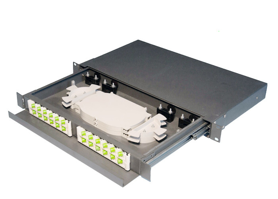 Tipo supporto del cassetto del porto del quadro d'interconnessione di fibra dello scaffale della rete 1U 24 di scaffale terminale